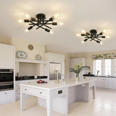 6-Lights Semi Flush Mount Ceiling Light Fixture